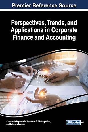 perspectives trends and applications in corporate finance and accounting 1st edition constantin zopounidis