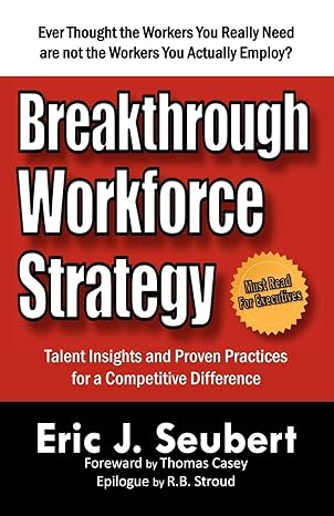 breakthrough workforce strategy talent insights and proven practices for a competitive difference 1st edition