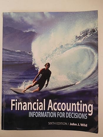 financial accounting information for decisions with connect plus 6th edition john wild 007763585x,
