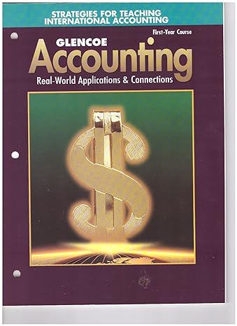 glencoe accounting first year course strategies for teaching international accounting 1st edition 