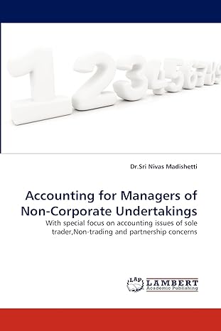 accounting for managers of non corporate undertakings with special focus on accounting issues of sole trader