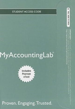 new mylab accounting with pearson etext standalone access card for horngrens financial and managerial