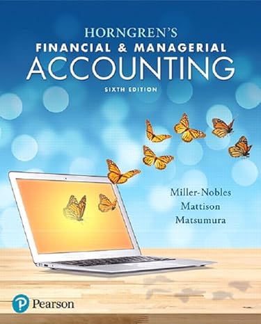 horngrens financial and managerial accounting plus mylab accounting with pearson etext access card package