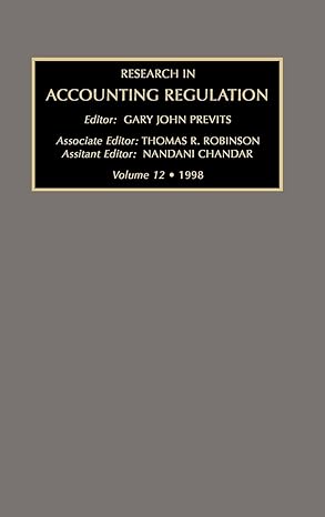 research in accounting regulation 1998 1st edition gary john previts ,professor epstein 0762304650,