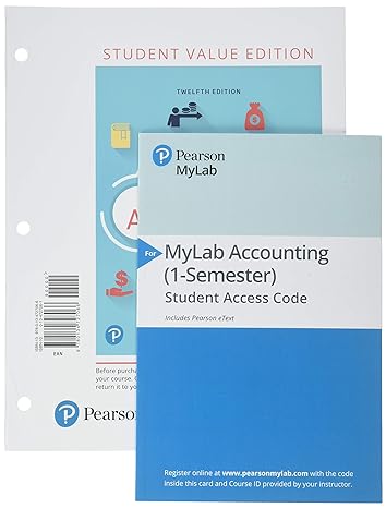 financial accounting student   plus mylab accounting with pearson etext access card package 12th edition c