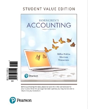 horngrens accounting student   plus mylab accounting with pearson etext access card package 12th edition