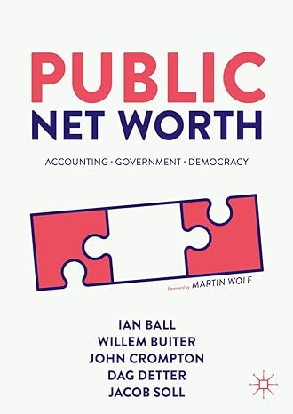 public net worth accounting government democracy 1st edition ian ball ,willem buiter ,john crompton ,dag