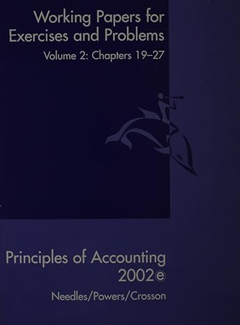 principles of accounting + principles of financial accounting working papers volume 2 8th ed 8th edition