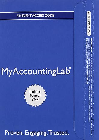 mylab accounting with pearson etext access card for horngrens accounting the financial chapters 11th edition