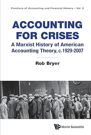 accounting for crises a marxist history of american accounting theory c 1929 2007 1st edition rob bryer