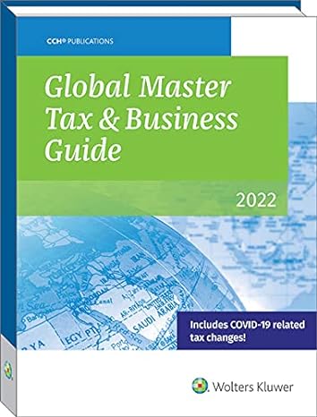 global master tax and business guide 2022 1st edition wolters kluwer 0808056395, 978-0808056393