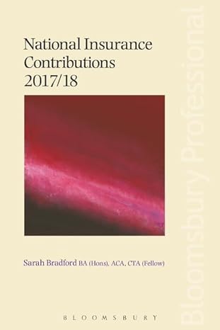 national insurance contributions 2017 18 annual edition sarah bradford 152650118x, 978-1526501189