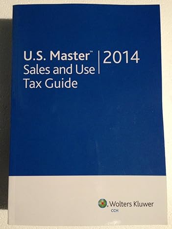 u s master sales and use tax guide 2014 1st edition cch tax law 0808037714, 978-0808037712