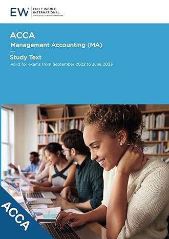 acca management accounting study text 2022 23 1st edition emile woolf international 1848436815, 978-1848436817