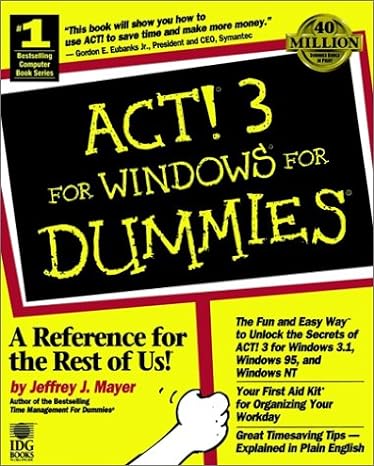 act 3 for windows for dummies 1st edition jeffrey j mayer 0764500279, 978-0764500275