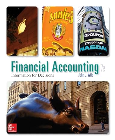 financial accounting + connect access card information for decisions 7th edition john j wild 1259665917,