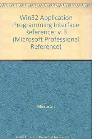Microsoft Win32 Programmers Reference Functions A G