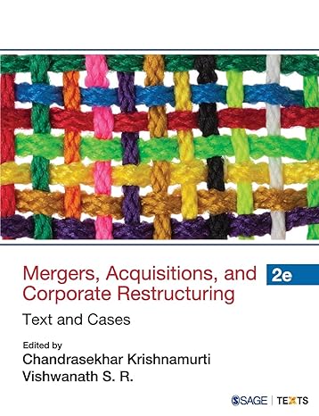 mergers acquisitions and corporate restructuring text and cases 2nd edition chandrashekar krishnamurti