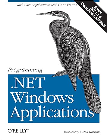 programming net windows applications 1st edition dan hurwitz ,jesse liberty 0596003218, 978-0596003210