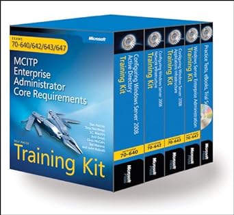 mcitp self paced training kit windows server 2008 enterprise administrator core requirements pap/cdr edition