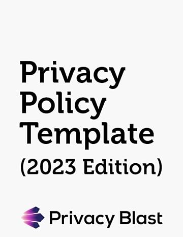 privacy policy template 1st edition privacy blast 979-8853486201