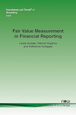 fair value measurement in financial reporting in accounting 1st edition leslie hodder ,patrick hopkins