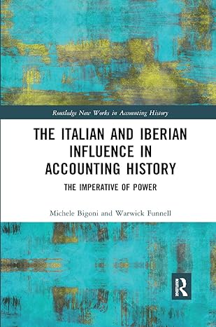 the italian and iberian influence in accounting history the imperative of power 1st edition michele bigoni