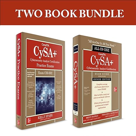 comptia cysa+ cybersecurity analyst certification bundle 2nd edition brent chapman ,fernando maymi ,kelly