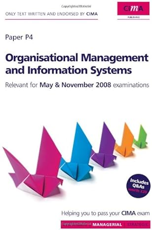 cima official learning system organisational management and information systems 4th edition bob perry