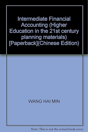 intermediate financial accounting paperback 1st edition wang hai min 7560426662, 978-7560426662