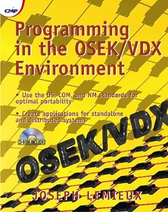 Programming In The Osek/Vdx Environment