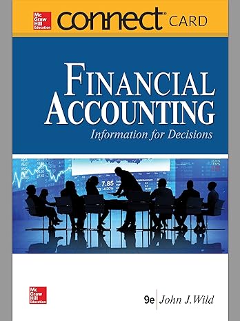 connect access card for financial accounting information and decisions 9th edition john wild 126015873x,