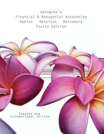 horngrens financial and managerial accounting pearson new   plus myaccountinglab without etext 4th edition