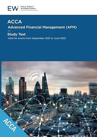 acca advanced financial management study text 2021 22 1st edition emile woolf international 1848435436,