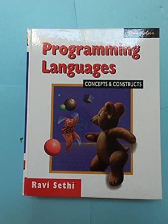 programming languages concepts and constructs 1st edition ravi sethi 0201590654, 978-0201590654