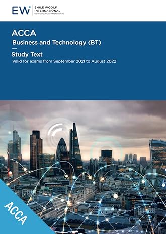 acca business technology study text 2021 22 1st edition emile woolf international 1848439636, 978-1848439634