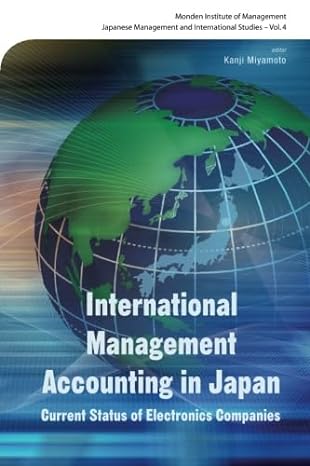 international management accounting in japan current status of electronics companies 1st edition kanji