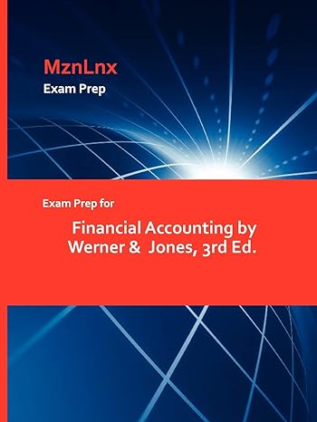 exam prep for financial accounting by werner and jones 3rd ed 1st edition mznlnx 1428871810, 978-1428871816