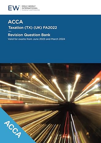 acca taxation fa2022 revision question bank 2023 24 1st edition emile woolf international b0bzffx4f8,