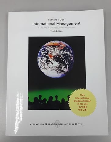 international management culture strate 10th edition fred luthans 1259921921, 978-1259921926