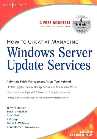 how to cheat at managing windows server update services 1st edition b barber 159749027x, 978-1597490276