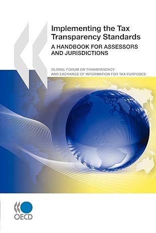 implementing the tax transparency standards a handbook for assessors and jurisdictions pap/dol re edition