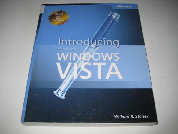 introducing microsoft windows vista 1st edition william r stanek ,william stanek 0735622841, 978-0735622845