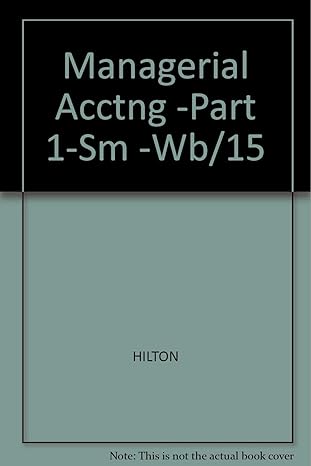 executive woodcraft a managerial accounting practice set to accompany managerial accounting 1st edition