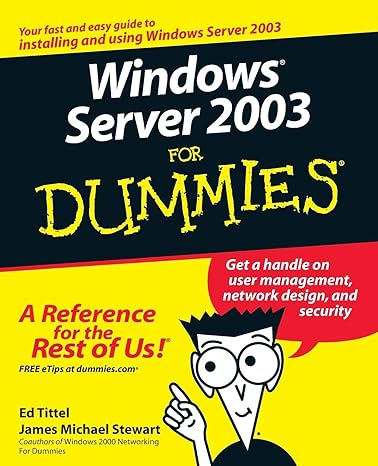 windows server 2003 for dummies 1st edition ed tittel ,james michael stewart 0764516337, 978-0764516337