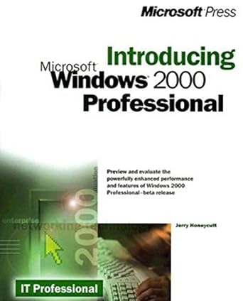 introducing microsoft windows 2000 professional 1st edition jerry honeycutt 0735606625, 978-0735606623