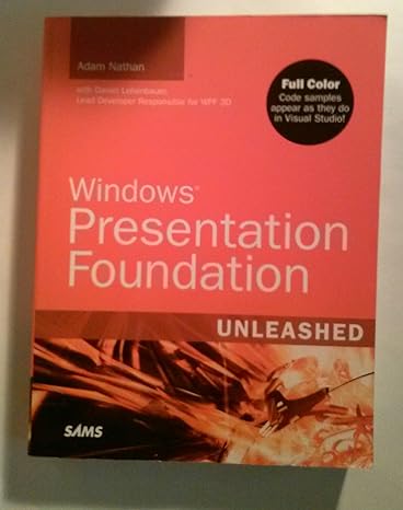 windows presentation foundation unleashed 1st edition adam nathan 0672328917, 978-0672328916