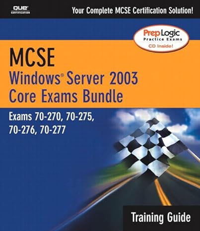 mcse windows server 2003 core exams bundle exams 70 290 70 291 70 293 70 294 traing guide/slipcase 1st