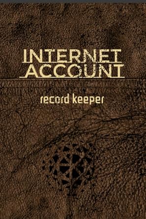 internet account record keeper password and account information book 1st edition penridge press 979-8668348893