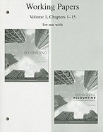 financial and managerial accounting working papers volume i by williams jan haka sue bettner mark carcello